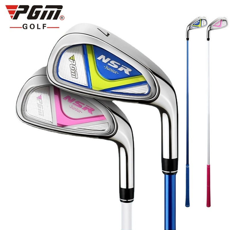 PGM GOLF NSR 7 iron ไม้กอล์ฟเหล็ก ด้านซ้าย ขวา พร้อมเพลากราไฟท์ อายุ 3 ถึง 15 ปี JRTiG006