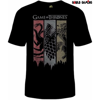 『Classic All-match』เสื้อยืดแขนสั้น พิมพ์ลายกราฟฟิค Game Of Thrones Sigil Banner Stark Targaryen Lannister ทรงหลวม เ_08