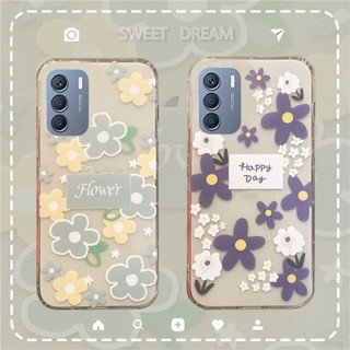 ใหม่ เคสโทรศัพท์มือถือแบบนิ่ม ใส กันกระแทก ลายดอกไม้ สีเขียว ฟ้า สําหรับ INFINIX ZERO 5G 2023 INFINIX ZERO 5G