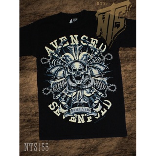 NTS 155 A7X Avenged Seven Fold  ROCK เสื้อยืด เสื้อวง เสื้อดำ สกรีนลาย ผ้าหนานุ่ม NTS T SHIRT S M L XL XXL