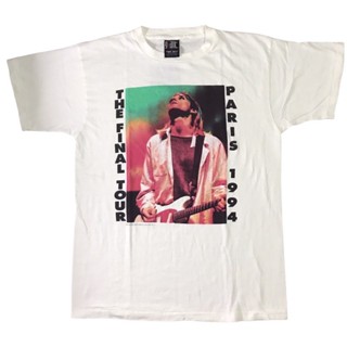 เสื้อยืดวง วินเทจ NIRVANA KURT ‘ 90’ ผ้าสวยงามมาก ฟอกเก่า