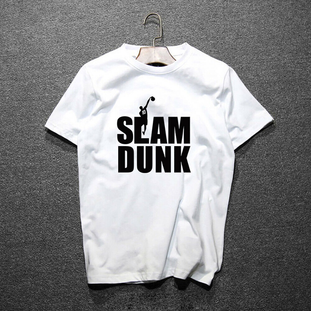 Slam Dunk Hanamichi Sakuragi Anime Casual T-shirt Men's Unisex Short Sleeve Tops_09