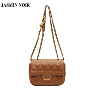 Jasmin NOIR กระเป๋าสะพายไหล่ สะพายข้าง สายโซ่ ลายสก๊อต สําหรับผู้หญิง