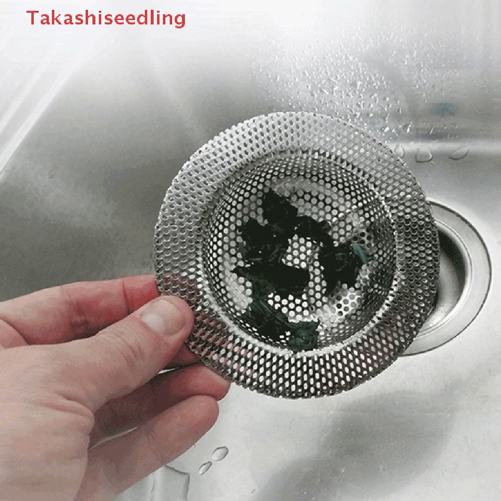 (Takashiseedling) ตาข่ายกรองท่อระบายน้ํา สเตนเลส สําหรับอ่างล้างจาน ห้องครัว
