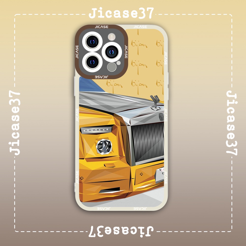 Jicase Roll Royce Hypecar Aesthetic Car Square Edge iphone Case