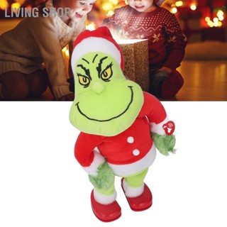 Living Shop ตุ๊กตาสัตว์ของเล่นคริสต์มาสธีม 13.2in Ultra Soft Vivid น่ารักตกแต่งบ้าน PP Cotton Plush Doll