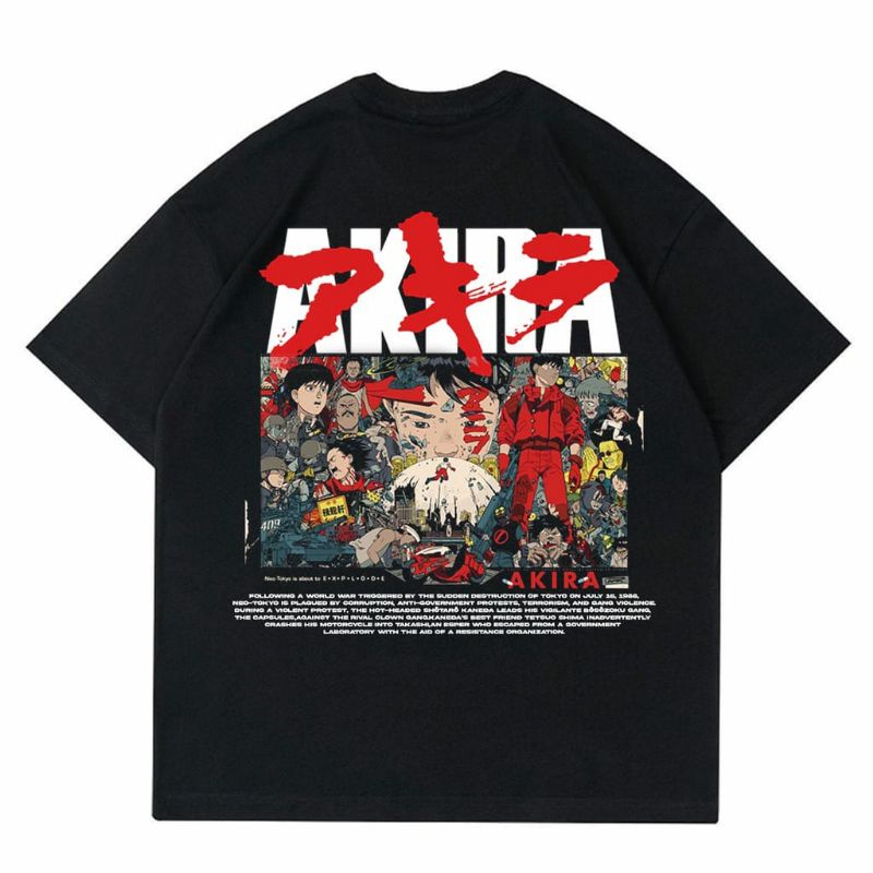 Anime CYBERPUNK AKIRA NEO-TOKYO Clothes T-Shirt | Anime VINTAGE T-SHIRT AKIRA 90s | Anime 1988 AKIRA