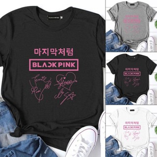 เสื้อยืดคอกลมเสื้อยืดแฟชั่น BLACKPINK T-SHIRT with Free Blackpink photo card and gift!S-4XL