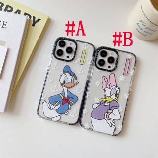 เคสซิลิโคน สำหรับ ไอโฟน Clear Case iPhone 14 Pro Max iPhone 13 Pro Max iPhone 12 Pro Max iPhone 11 Pro Max Cartoon โดนัลด์ดั๊ก Donald Duck &amp; เดซี่ดั๊กเดซี่ดั๊ก Daisy Duck Silicone Case