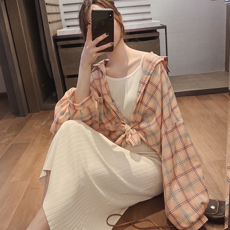 SALABO(พร้อมส่ง) เสื้อเชิ้ตลายสก็อต วินเทจ สีสันสดใส #8668 ราคา ถูกที่สุด ดีลบีเคเค แกลเลอรีภาพที่ 5