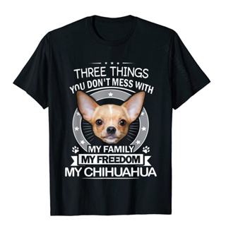 เสื้อครอปสายฝอ Camiseta de Chihuahua para hombre, camiseta divertida con estampado Retro, camisetas de algodón, rop_02