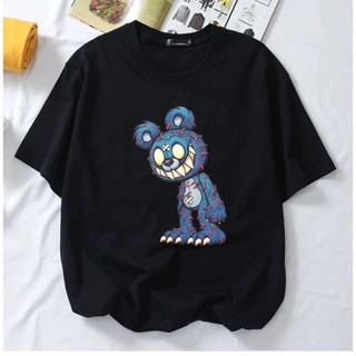 &lt;T-SHIRT PEREMPUAN LELAKI&gt; teddy bear ganas swag street wear ADULT T-SHIRT COTTON BAJU WANITA/WOMEN MEN/BESAR/OVERS_02