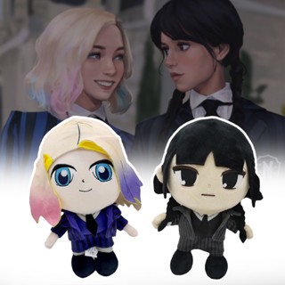 New Wednesday Addams Enid Sinclair Cartoon Plush Doll Wolf Girl Stuffed Toy Wednesday Thing Plush 25cm Kids Fans Gift