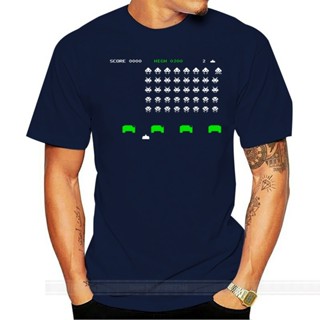 Space Invaders Inspired T-Shirt - Retro Arcade Game Gaming T Shirt Men Summer Fashion Printed Short Sleeve Cool T S_09