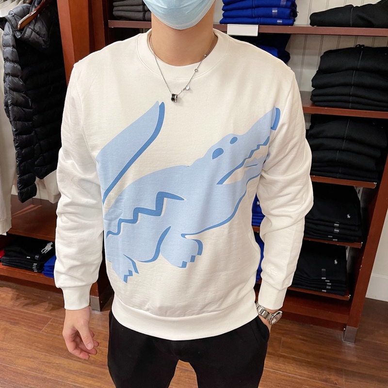 เสื้อกันหนาวแขนยาวลําลอง พิมพ์ลายโลโก้ La แฟชั่นคู่รัก สําหรับผู้ชาย และผู้หญิง