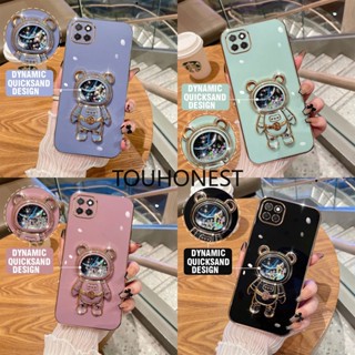 เคส INFINIX Smart 6 HD Case New Cute Glitter Liquid Quicksand Bracket Soft Phone Cover Cases ใหม่ น่ารัก กลิตเตอร์ ของเหลว ทรายดูด ตัวยึด เคสโทรศัพท์ แบบนุ่ม