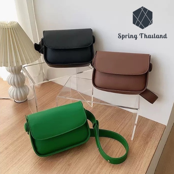 กระเป๋าข้างเกาหลี  กระเป๋าสะพายทรงสี่เหลี่ยมเล็ก Bag saddle
