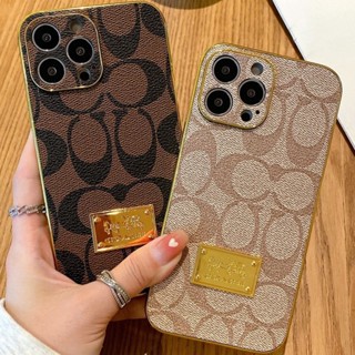 เคสโทรศัพท์มือถือหนัง ลายแบรนด์แฟชั่น สําหรับ iPhone14 Pro MAX 13 12 Pro MAX 11 XR XS MAX X XS 7 8 Plus