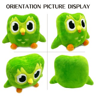 ✌ ในสต็อก ✌Green Owl ตุ๊กตาการ์ตูนนกฮูก  Duolingo Plushie Duo ผ้ากํามะหยี่ขนนิ่ม น่ารัก ของขวัญวันเกิด วันวาเลนไทน์ สําหรับเด็ก