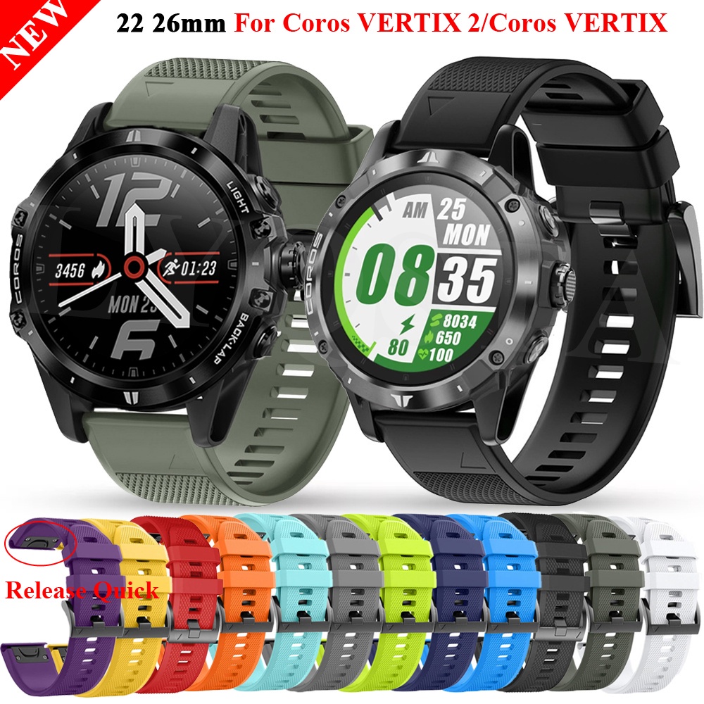 เปลี ่ ยน QuickFit สายนาฬิกาสําหรับ COROS VERTIX 2S / VERTIX 2 / VERTIX สายรัดข ้ อมือซิลิโคนอุปกรณ 