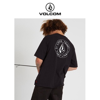 Volcom เสื้อยืดแขนสั้น ผ้าฝ้าย ประดับเพชร แฟชั่นฤดูร้อน สําหรับผู้ชาย