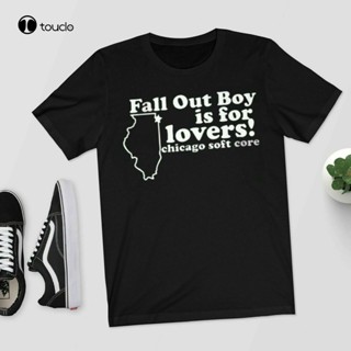 ใหม่ เสื้อยืด ผ้าฝ้าย แบบนิ่ม พิมพ์ลาย Fall Out Boy Is For Lovers Chicago สําหรับผู้ชาย และผู้หญิง ไซซ์ S - 5Xl