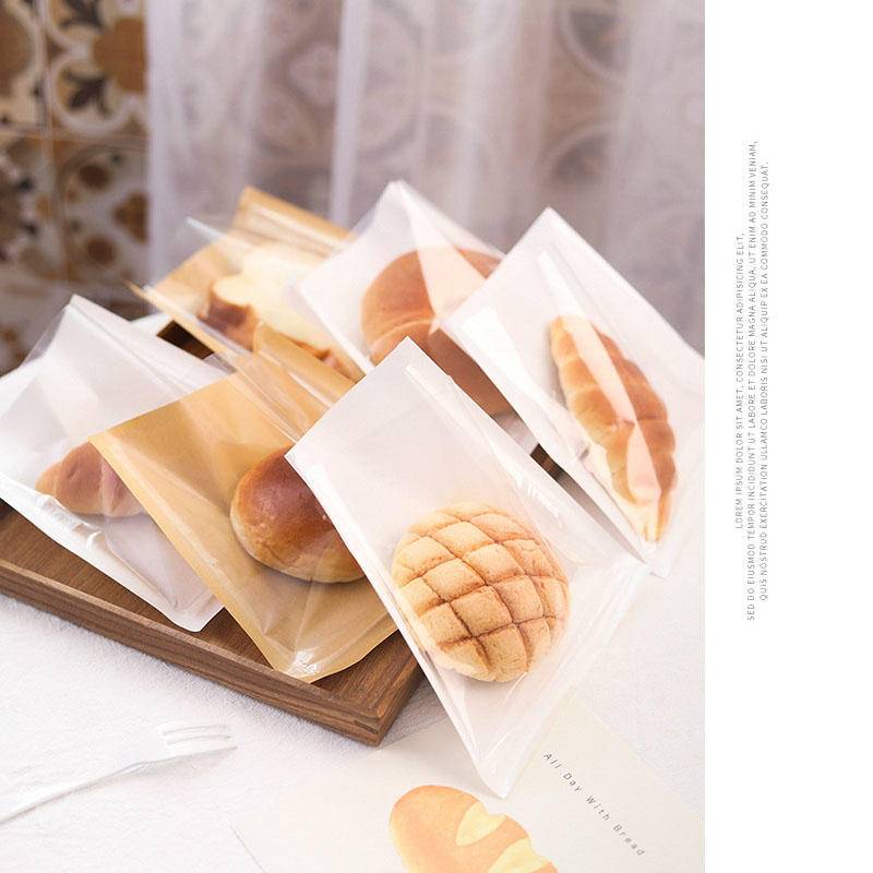 ถุงฝากาว พิมพ์ลาย 100pcs ถุงกระดาษคราฟท์ 21*25cm กระดาษห่ออาหารแซนวิช ถุงคุกกี้ บิสกิต ซองขนม เลือกลายได้ Baking 2 ขนาด ราคา ถูกที่สุด ดีลบีเคเค แกลเลอรีภาพที่ 5