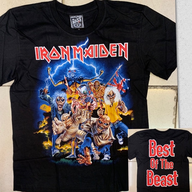 Rock Band Iron Maiden Black Shirts