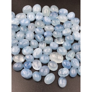 1 Pc Random Pick Natural Aquamarine Wholesale Price Stone Cabochons Handmade And hand polished for Making Jewelry