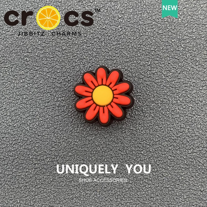 JIBBITZ cross charms ตัวติดรองเท้า ดอกเดซี่แฟชั่น ตัวติดรองเท้า cross