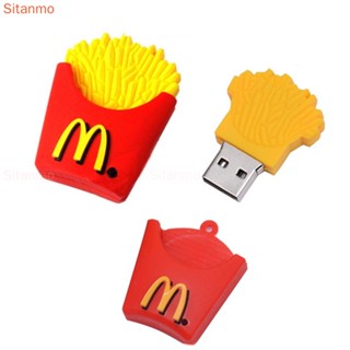 French Fries Pendrive แฟลชไดรฟ์สเตอริโอ USB 2.0 2TB 1TB 8GB 16GB 32GB 64GB 128GB 1GB ความจุจริง