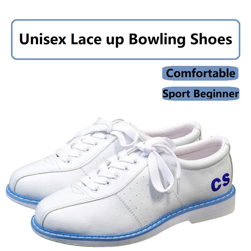 Unisex Skidproof Sole Bowling รองเท้าผู้ชายผู้หญิง Breathable Bowling รองเท้าผ้าใบ Lace Up กีฬาเริ่ม
