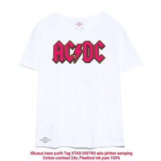 เสื้อยืด พิมพ์ลายโลโก้ acdc Purple White hnm uniqlo สีม่วง พรีเมี่ยม