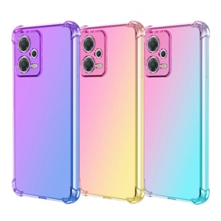 เคสโทรศัพท์มือถือแบบนิ่ม TPU ใส กันกระแทก ไล่โทนสี สําหรับ Xiaomi Poco X5 Pro Poco M4 5G Poco C40 Poco M5 4G