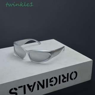 Twinkle1 Y2K แว่นตากันแดด ป้องกันรังสียูวี แนวสตรีท เรียบง่าย สไตล์เกาหลี สําหรับผู้หญิง