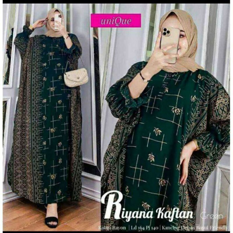 Riyana Super jumbo Kaftan ทําจากเรยอนพรีเมี่ยม