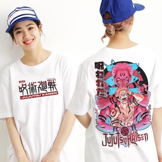 ∈❀▥อะนิเมะ JUJUTSU KAISEN   เสื้อยืดสีขาว