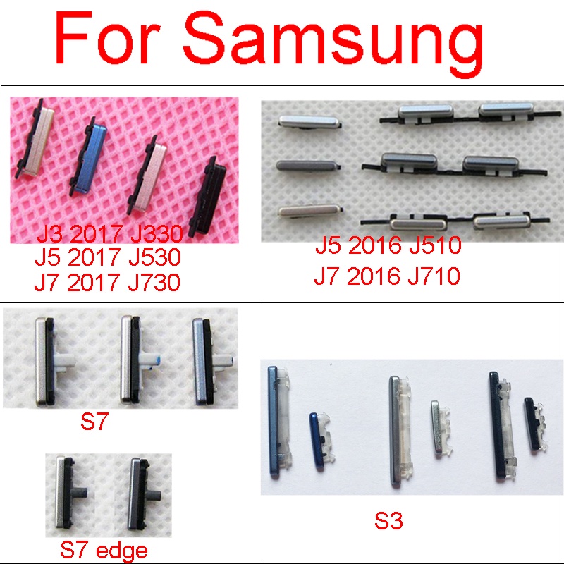 สําหรับ Samsung Galaxy S3 i9300 S7 Edge J5 J7 2016 J510 J710 / J3 J5 J7 2017 J730 J530 J330 Volume P