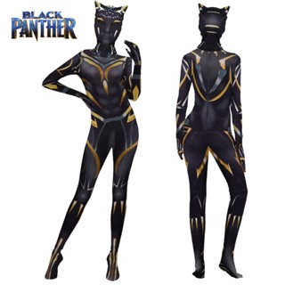 ชุดจั๊มสูทคอสเพลย์ Black Panther Wakanda Forever Marvel Superhero Black Panther Shuri สําหรับผู้หญิง