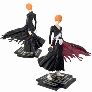 โมเดลฟิกเกอร์ PVC รูปปั้นอนิเมะญี่ปุ่น BLEACH Kurosaki Ichigo ขนาด 20 ซม. เหมาะกับของขวัญวันเกิด สําหรับผู้ใหญ่ และเด็ก