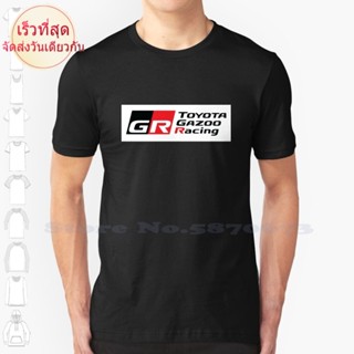 เสื้อยืด ผ้าฝ้าย พิมพ์ลาย Toyota Gazoo Racing   สําหรับผู้ชาย