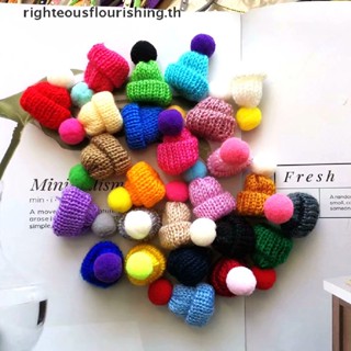 Righteousflourishs.th ใหม่ หมวกไหมพรมขนสัตว์ ขนาดเล็ก 3.5 ซม. สําหรับตุ๊กตา 10 ชิ้น