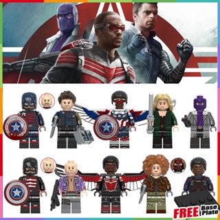 Walker Minifigures Baron Zemo Sharon Super Heros Falcon กัปตันอเมริกา Bucky Battle Star Mini Figures ของเล่นของขวัญ