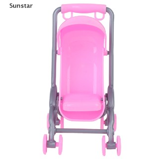 Sunstar 2 in 1 รถเข็นเด็ก โมเดลรถเข็นเด็ก ของเล่นเด็ก DIY จิ๋ว อุปกรณ์เสริมบ้านตุ๊กตา ดี