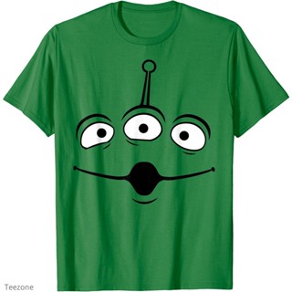 [S-5XL]เสื้อยืด พิมพ์ลาย Pixar Toy Story Alien Face เหมาะกับวันฮาโลวีน_02