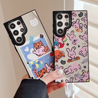 【กระต่ายยุ่ง】Casetify เคสโทรศัพท์มือถือแบบนิ่ม กันกระแทก พร้อมกระจก ลายกระต่าย แฟชั่น คุณภาพสูง สําหรับ Samsung s23ultra s23 s23+ s22ultra