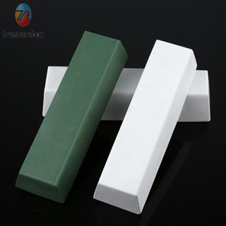 【TRSBX】Polishing Paste 110x35x25mm Abrasive Compound For Stainless Steel Green/white