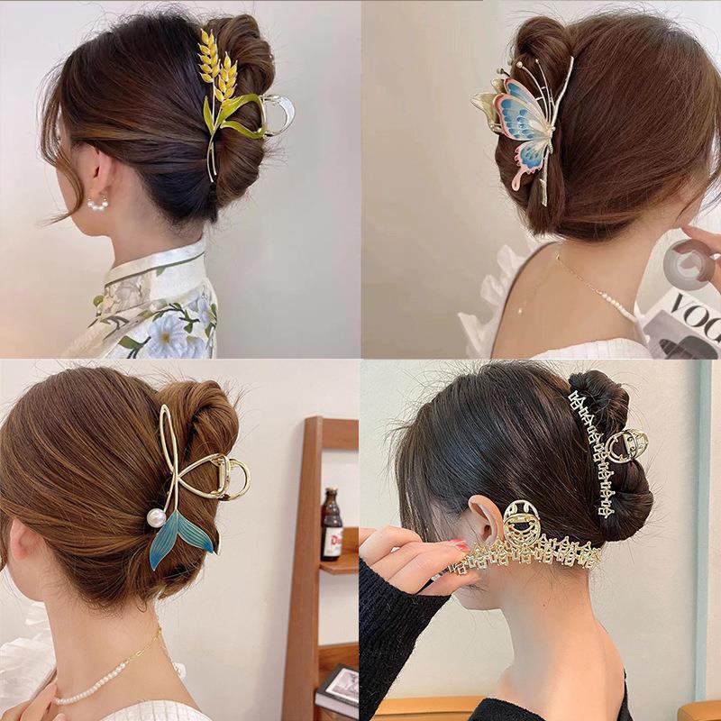 ร้อนขายร้อนขายโลหะคว้าคลิปฉลามขนาดใหญ่คลิปอุปกรณ์ผมสไตล์ใหม่กิ๊บเกาหลีกลับหัวผมผ้าโพกศีรษะขายส่ง