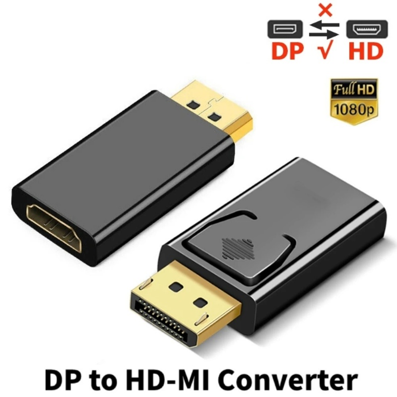 อะแดปเตอร์แปลงวิดีโอ DP เป็น Hdmi 1080P 4K HD สําหรับคอมพิวเตอร์ และโทรทัศน์