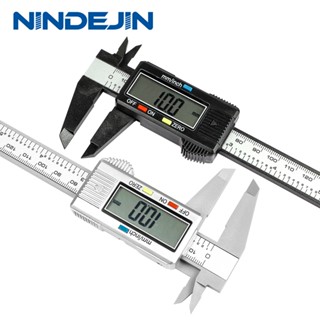 Nindejin เวอร์เนียคาลิปเปอร์ดิจิทัล พลาสติก ขนาด 0-6 นิ้ว 150 มม.